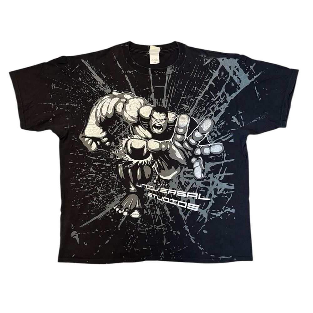 Vintage Marvel Incredible Hulk Universal Studios T Shirt Comic XXL Y2K 2009